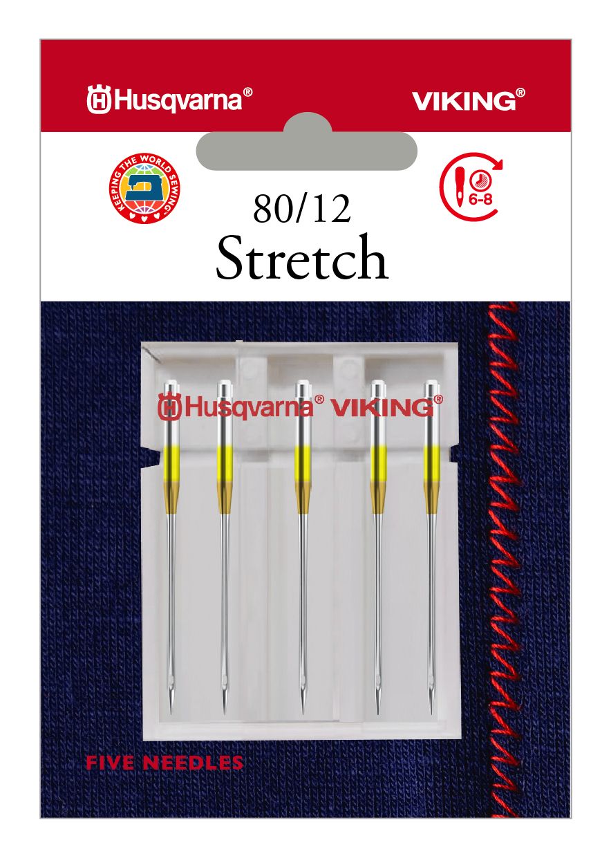 Husqvarna Viking Stretch Needles, 5 pk - size 80/12