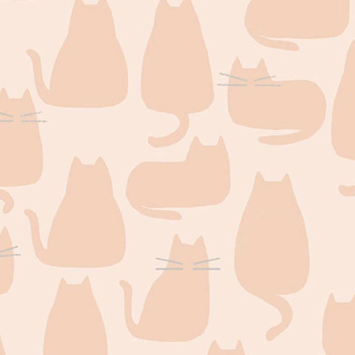 Whiskers and Dash Cats, Pale Pink