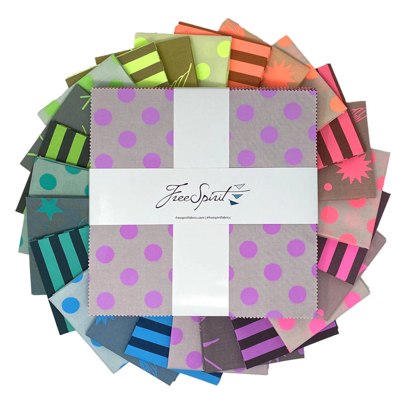 Tula Pink Neon True Colors 10 inch Pack