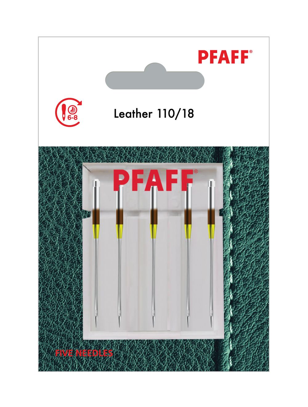 PFAFF Leather Needle, 110/18 - 5 pack