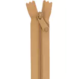 24" Single Slide Zipper - Golden Brown