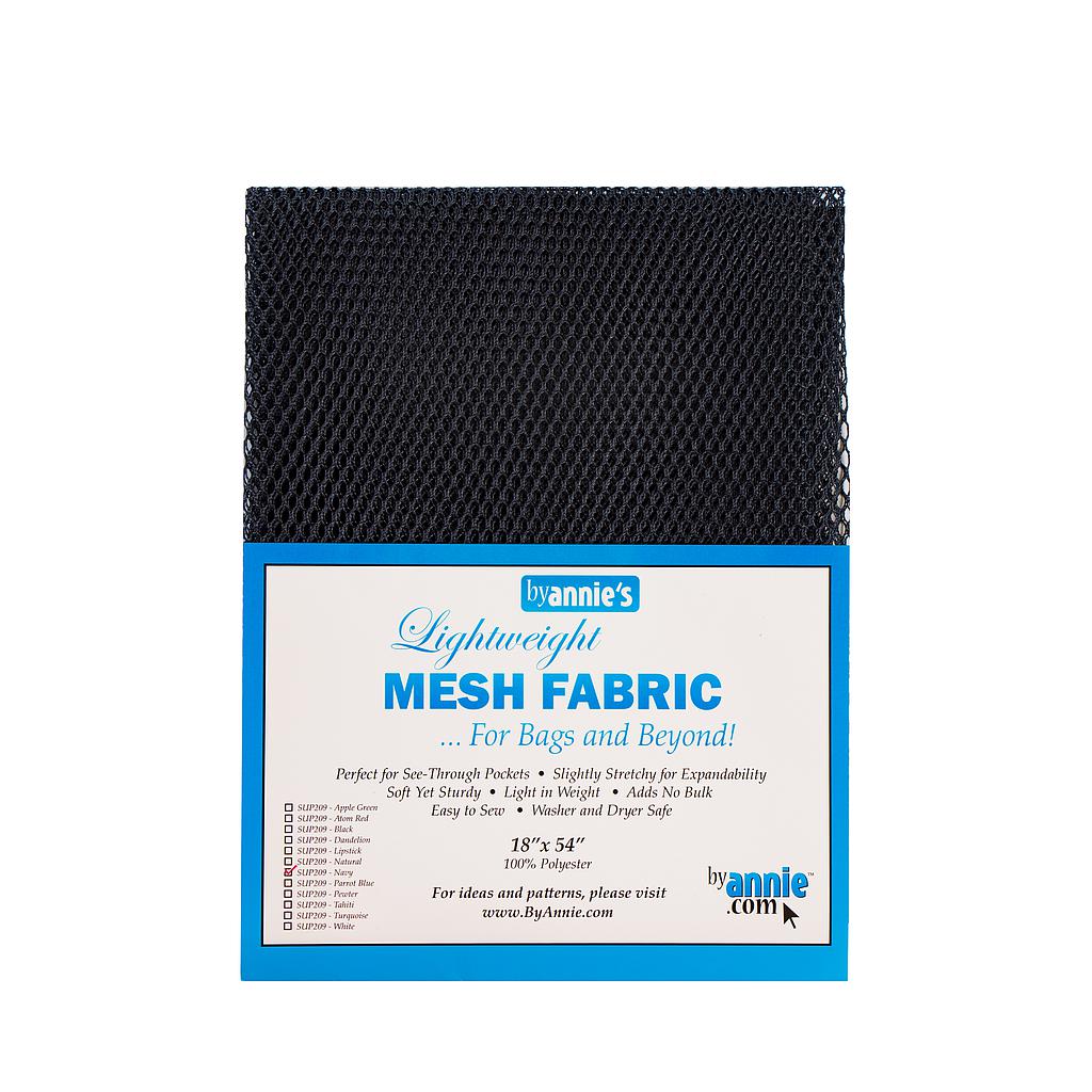 Lightweight Mesh Fabric 18" x 54", Black