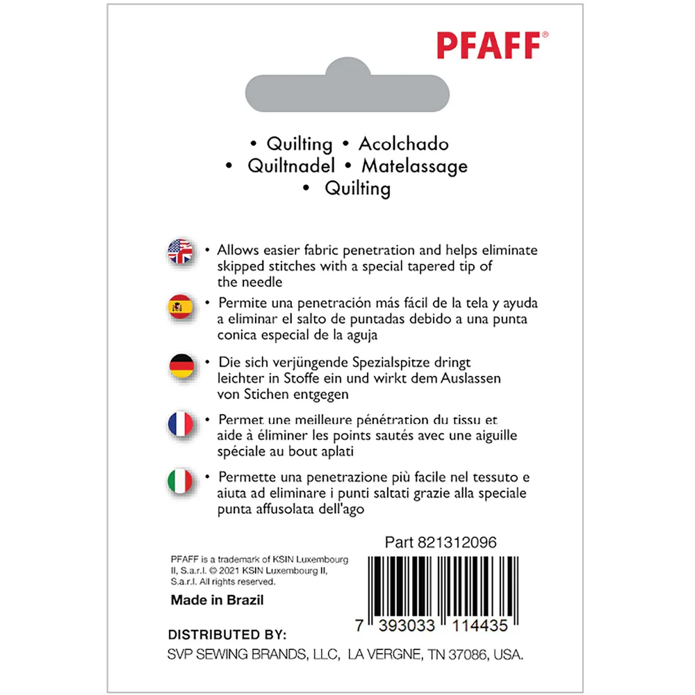 PFAFF Quilting Needles, 80/12, 5 pack