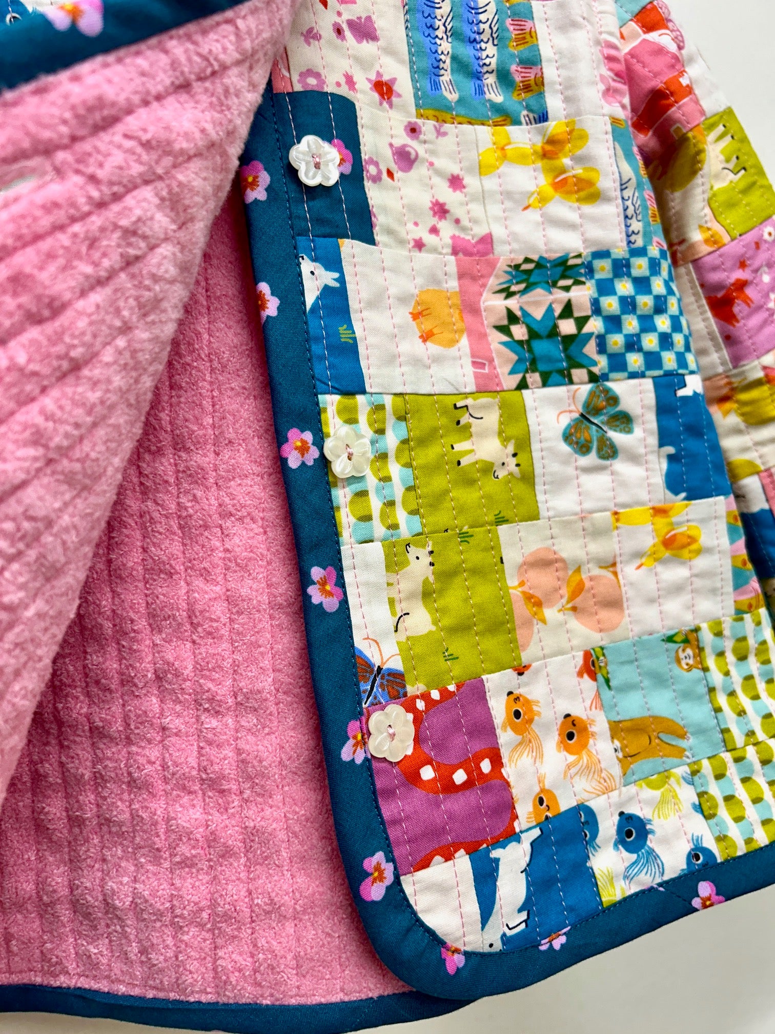 Tic Tac Toe Quilted Jacket, kids size - Wed Jan 14: 10:30am - 1:00pm *and* Wed Jan 28: 10:30am to 3:30pm