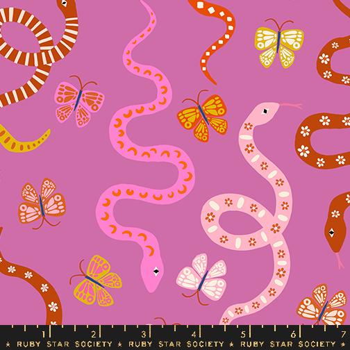 Ooh Lucky Lucky by Alexia Marcelle Abegg, Garden Snake in Heliotrope
