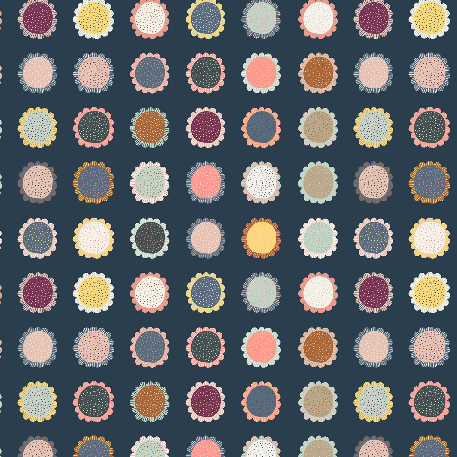 Britta's Kitchen, Flower Power, Navy