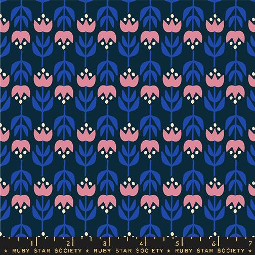 Woodland Park by Ruby Star Society, Gathering Tulips, Navy