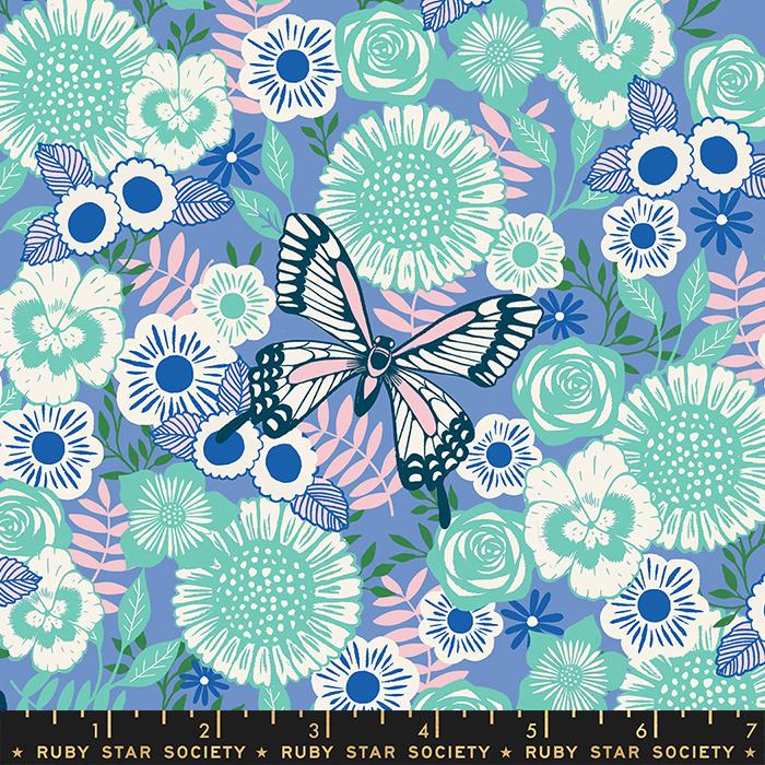 Backyard by Sarah Watts, Butterfly Floral in Droid