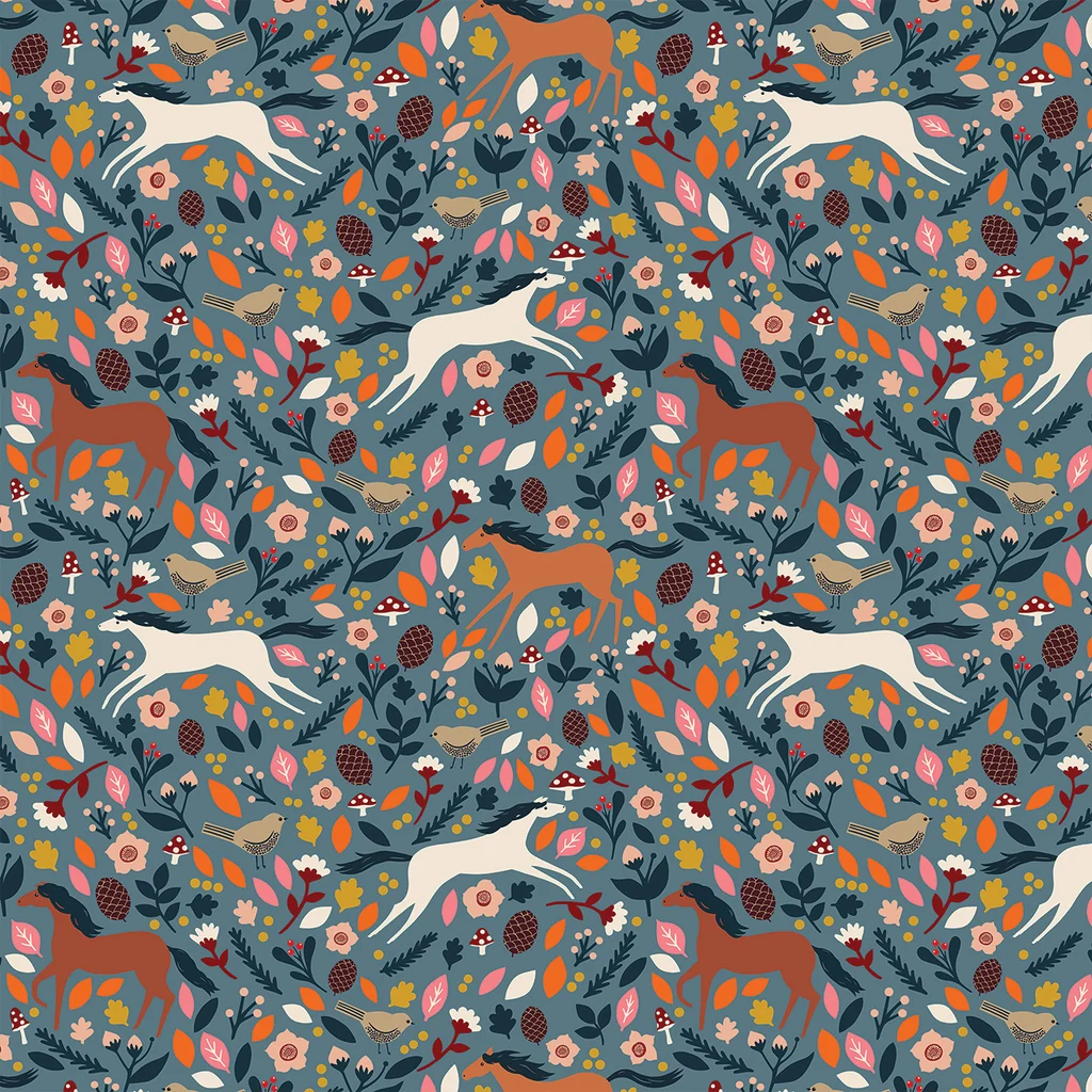 New Forest by Sian Summerhayes for Thread & Ink, Wild Ponies