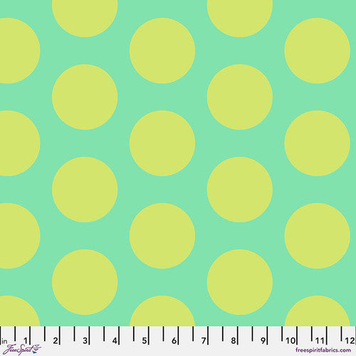 Tula Pink - Roar, Dinosaur Eggs - Mint