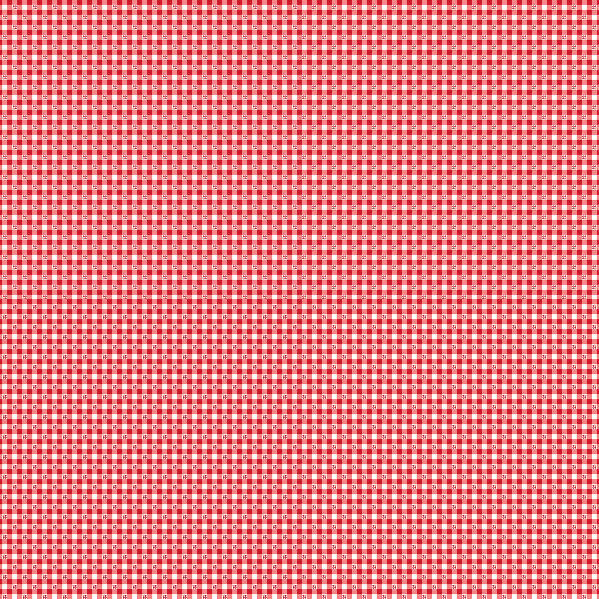 Barnyard Christmas by Deborah Edwards for Northcott, Gingham, Red