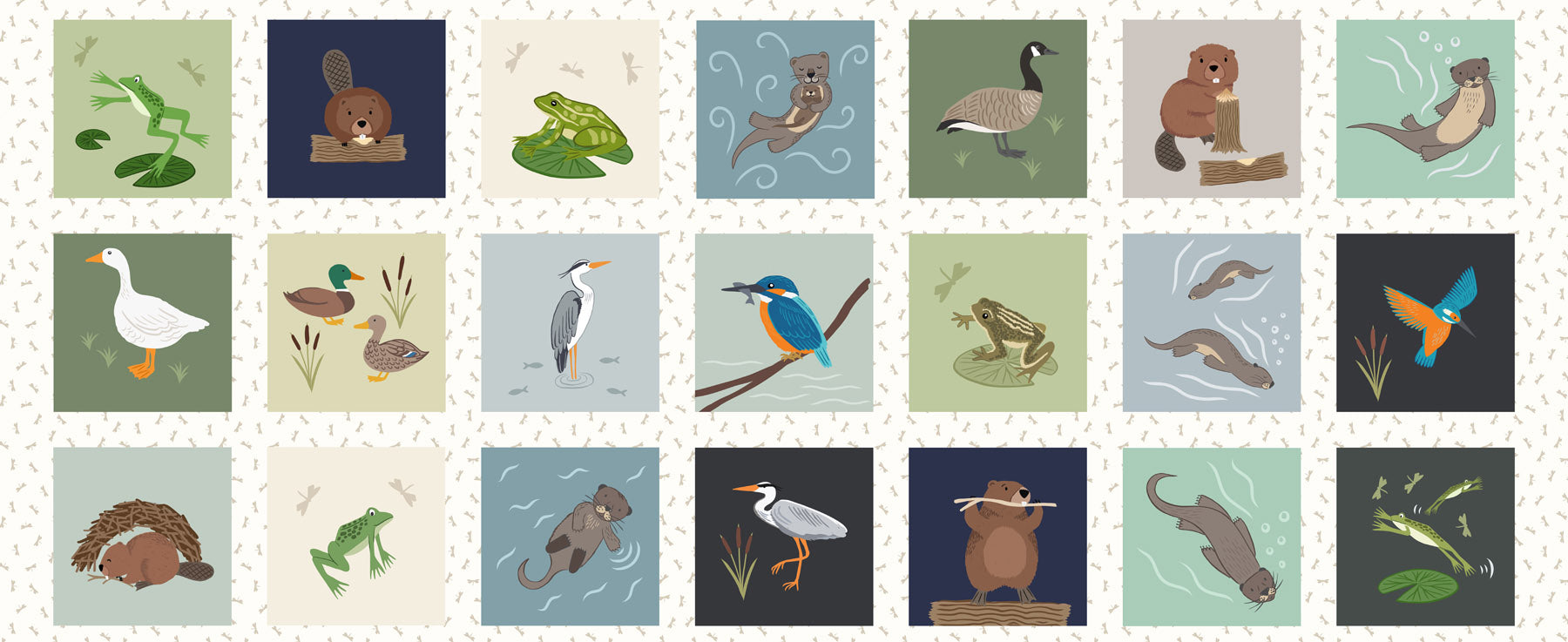 Rivers & Creeks by Lewis & Irene - Small Things - 18" panel