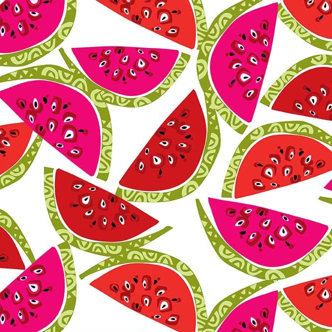 Fresh Fruit by Micheal Miller, Watermelon - White