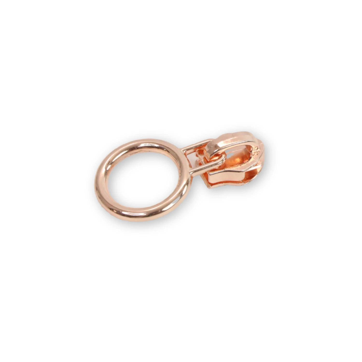 Sallie Tomato Zipper Pulls, Circle - Rose Gold, 4 pk