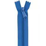 24" Single Slide Zipper - Blastoff Blue
