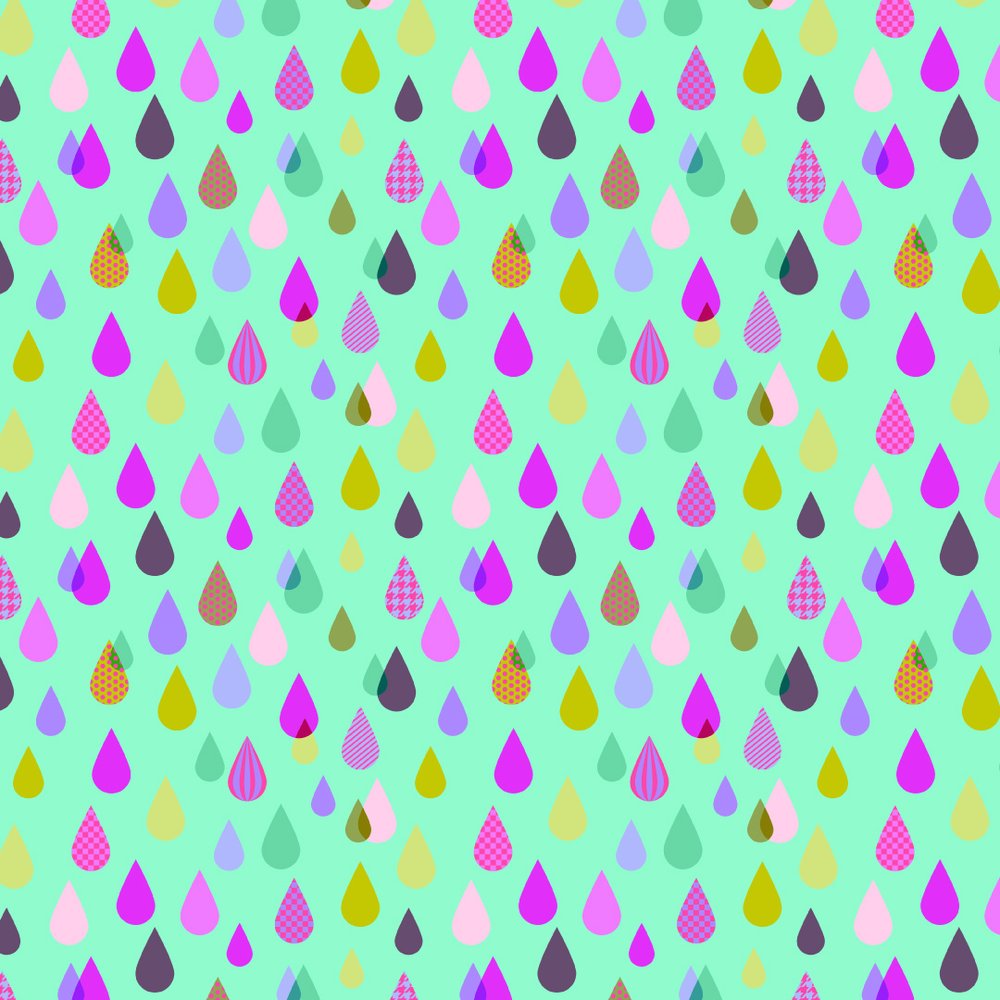 Untamed Rainfall Cosmic - Tula Pink - PER QUARTER METRE