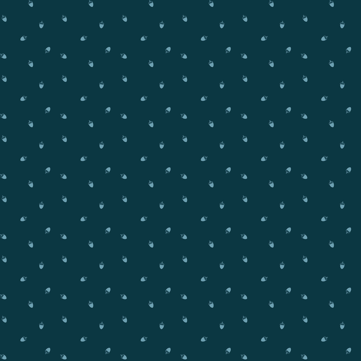 Bramble & Bloom by Katie O'Shea for Figo Fabrics, Acorns, Navy