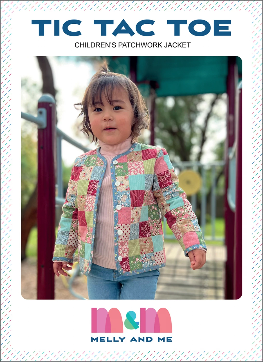 Tic Tac Toe Children's Patchwork Jacket by Melly & Me (size 3-8)