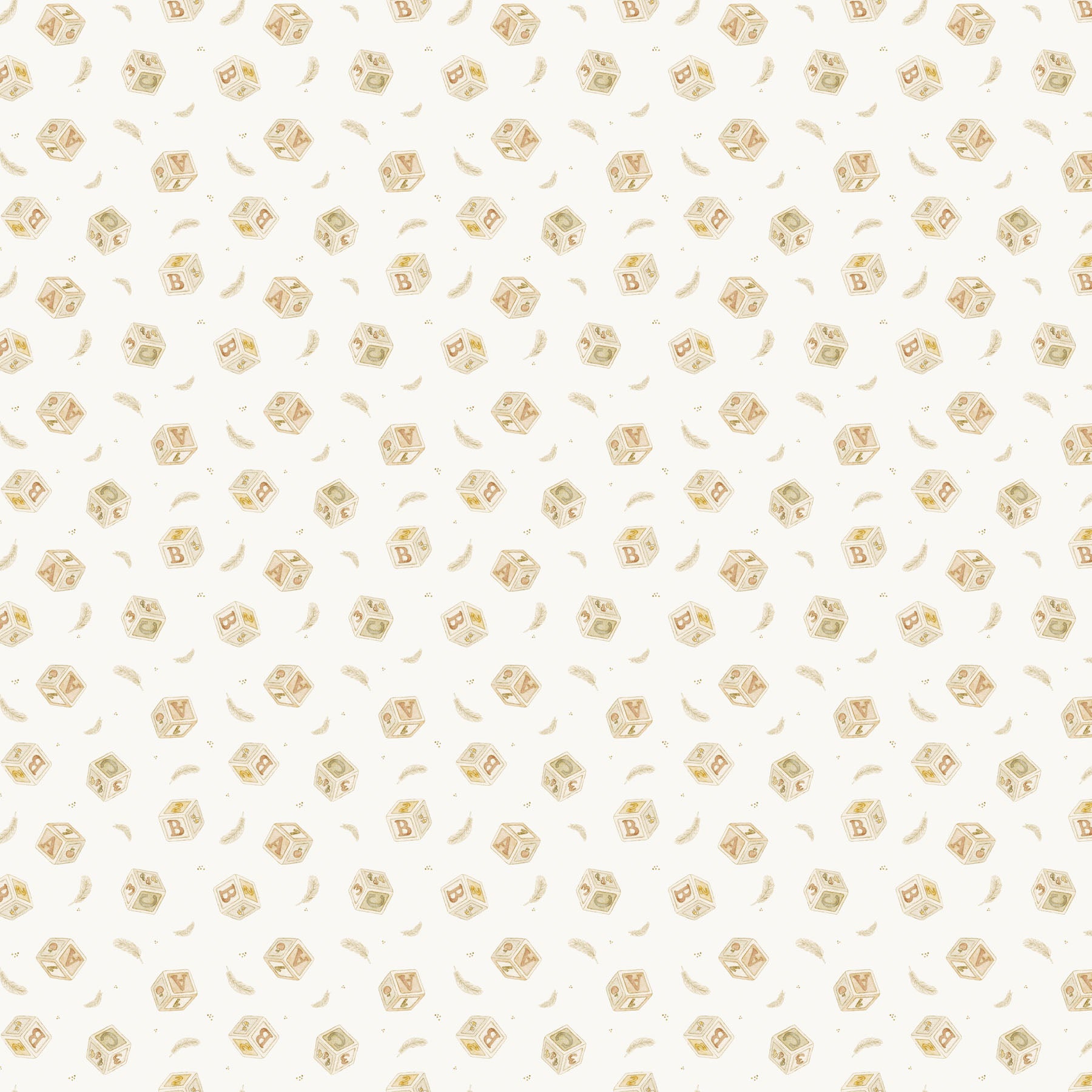 Tiny Waddles by Jessica Yon Lo for Figo, Blocks, Cream