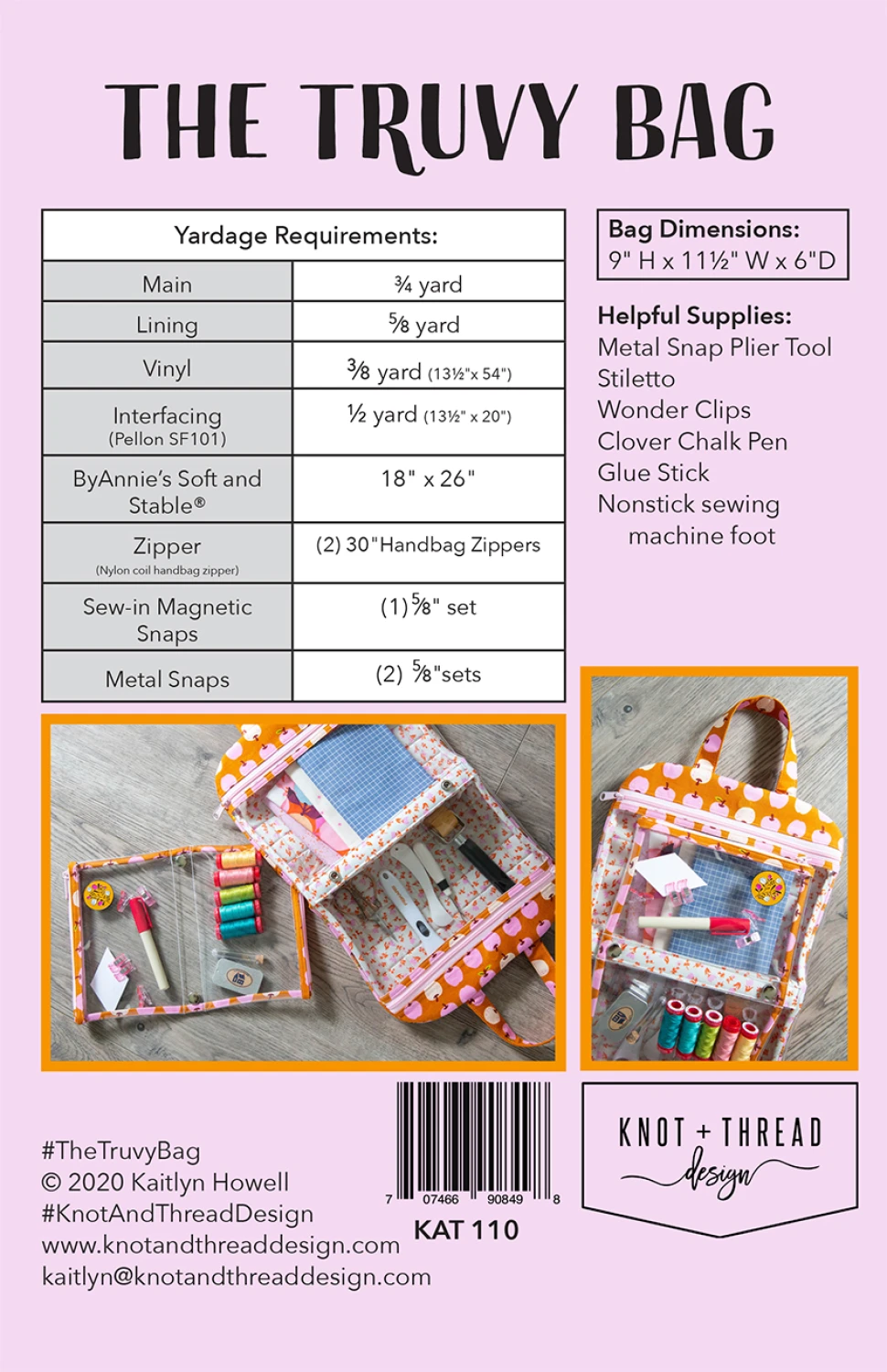 Knot and Thread Designs The Truvy Bag