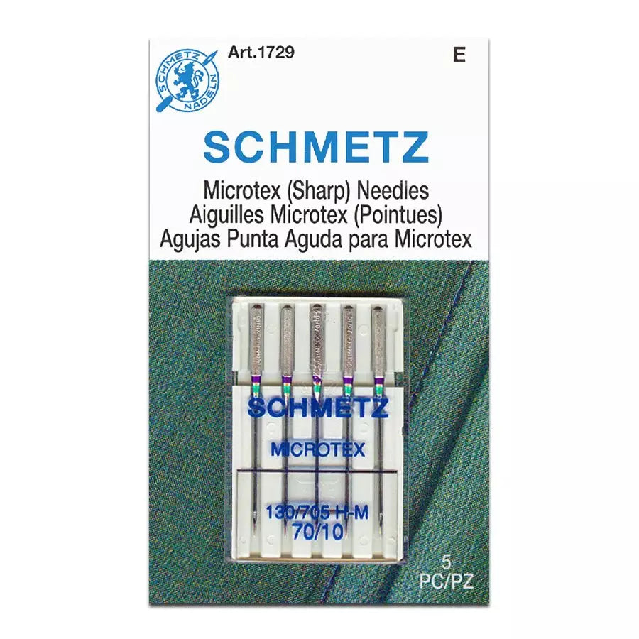 Schmetz Microtex Needles, 5-pack, # 70/10