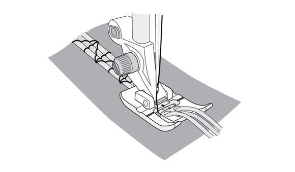 Husqvarna Viking Three Hole Yarn Foot