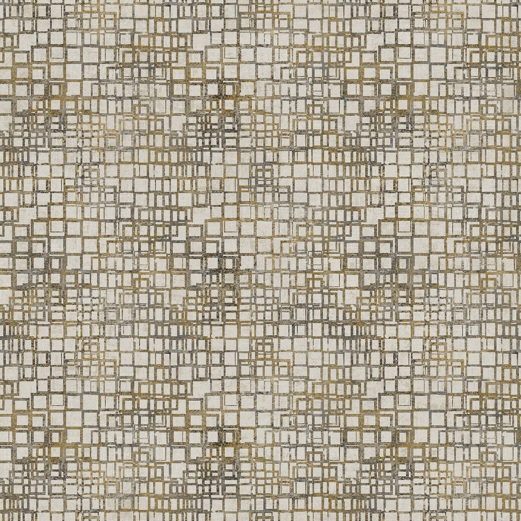 Gatsby by Deborah Edwards for Figo Fabrics, Squares, Cream Black