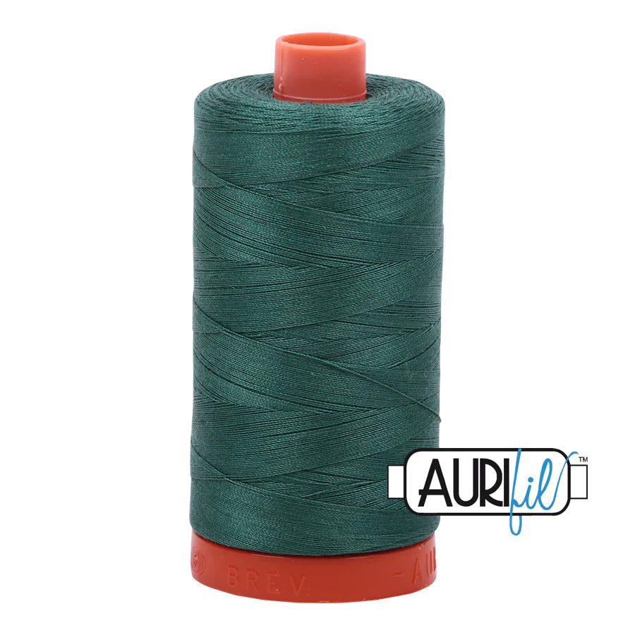 Aurifil 50 wt, 1422 yards, Turf Green - 4129