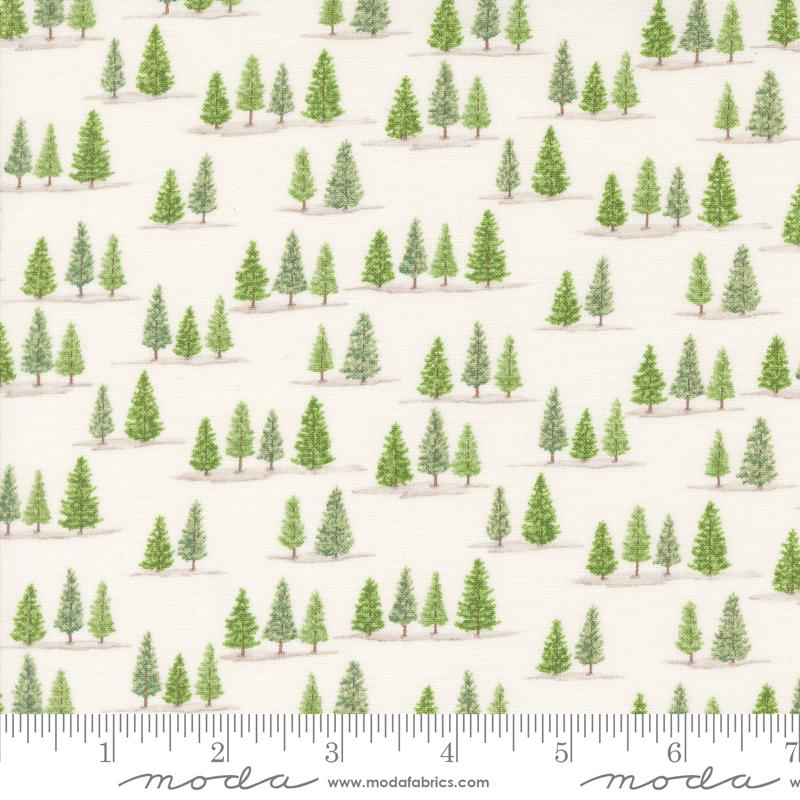 On Lake Time  by Deb Strain for Moda - Tiny Trees in Cloud White