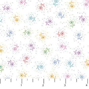 Pocket Posies by Figo Studio, Ditsy Daisy, White