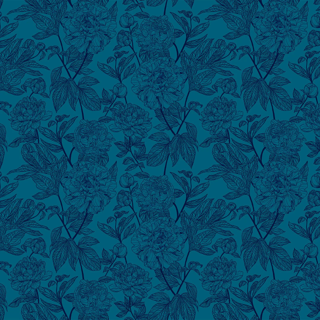 Indelible Peony by Anna Maria, Textiles in Ocean