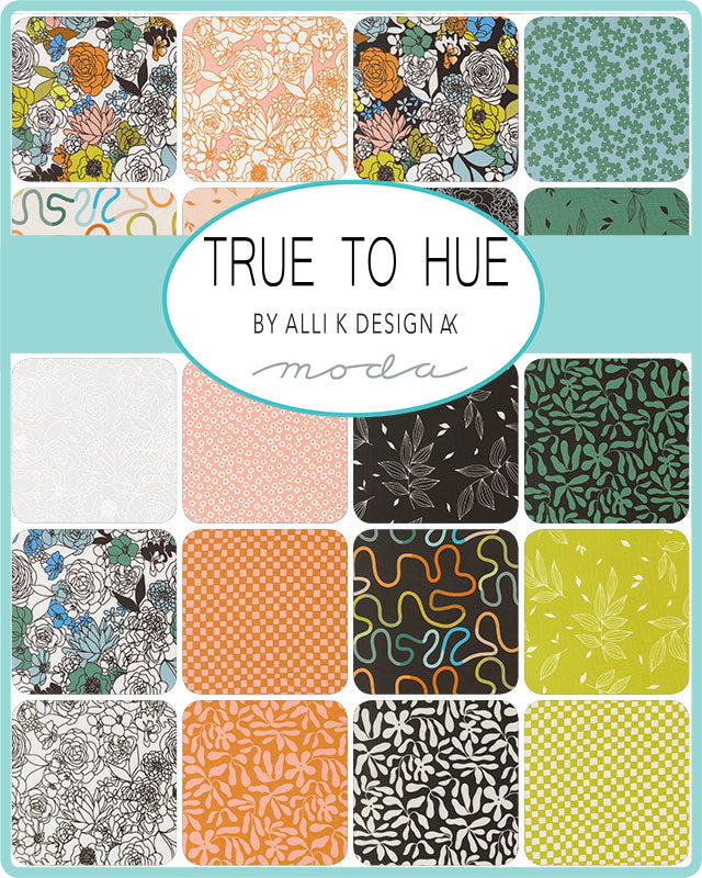 True to Hue by Alli K Design for Moda, Love Dove, Black