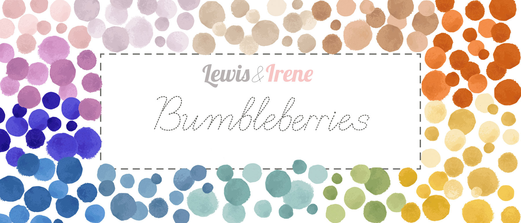 Bumbleberries by Lewis & Irene, Mid Blue