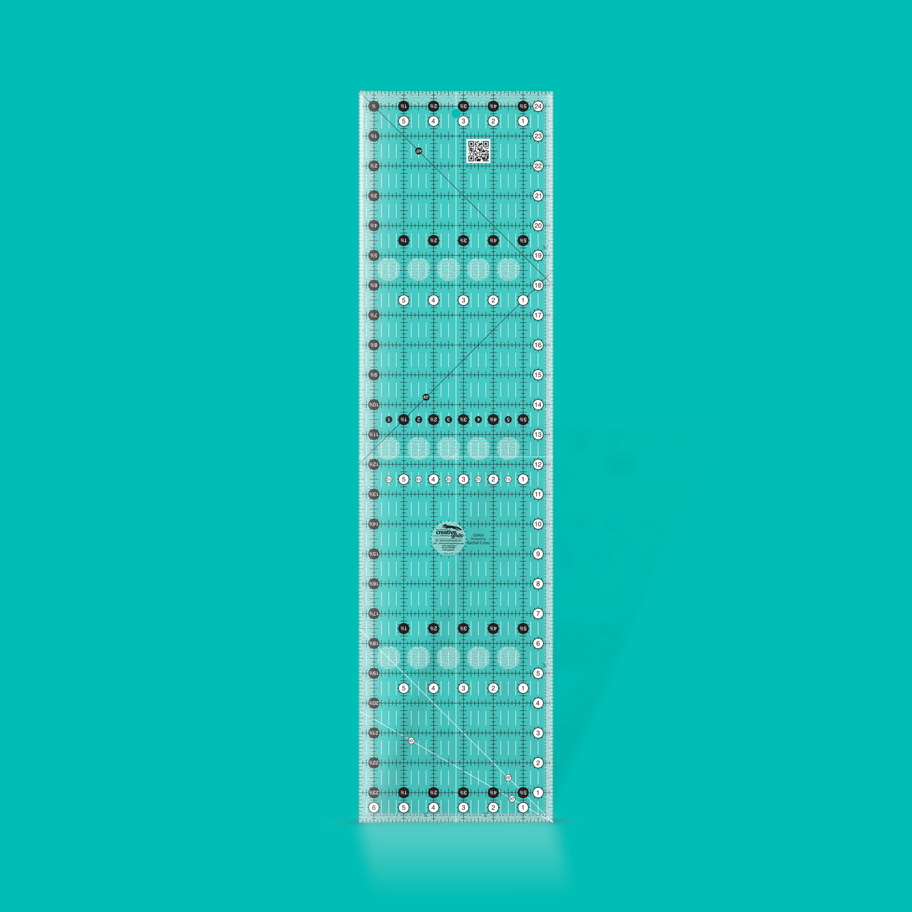 creative grids Quilt Ruler - 6 1/2" x 24 1/2"