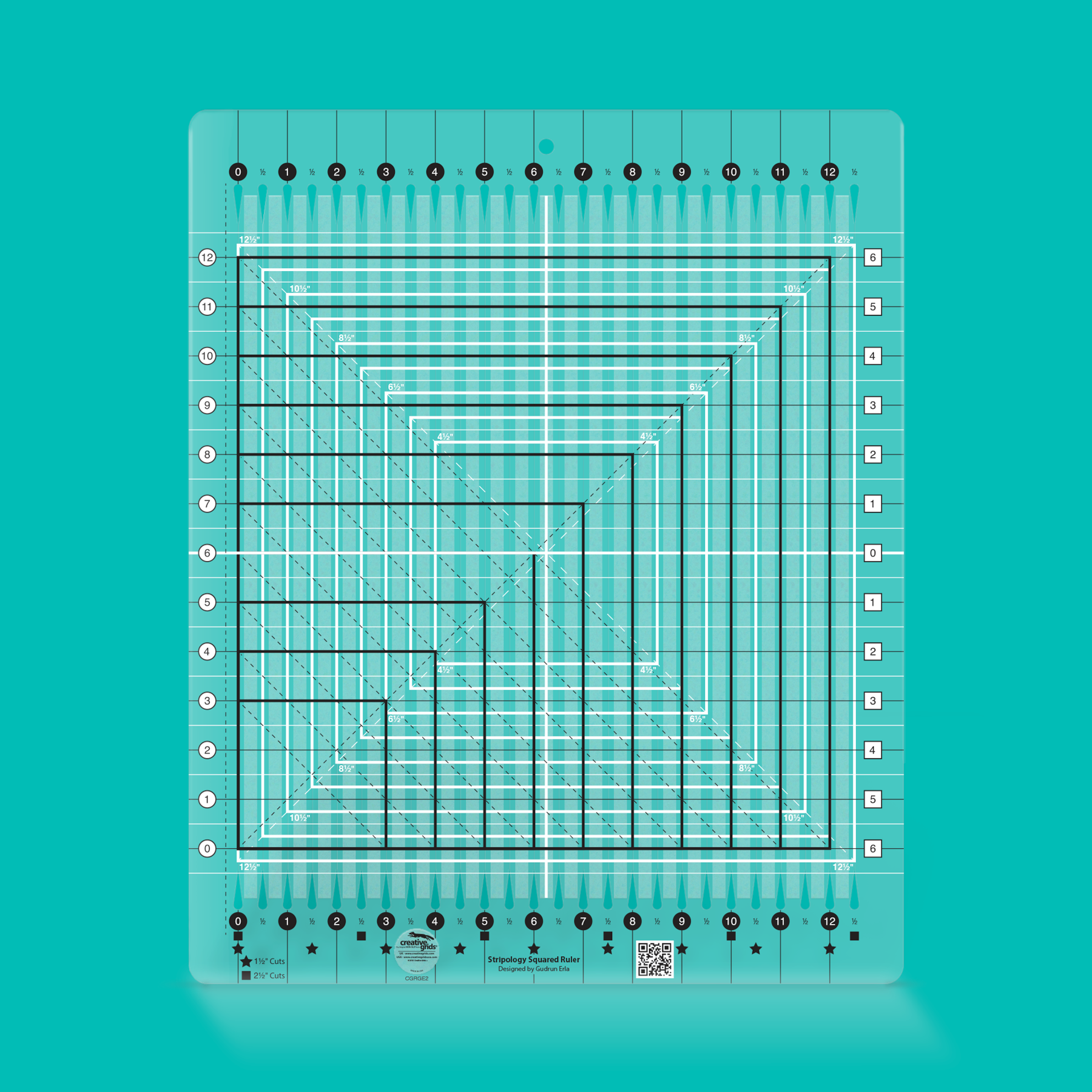 creative grids Stripology Squared Ruler