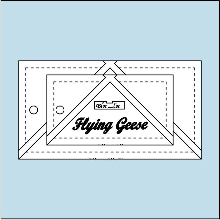 Bloc Loc Flying Geese Acrylic Ruler Set#3