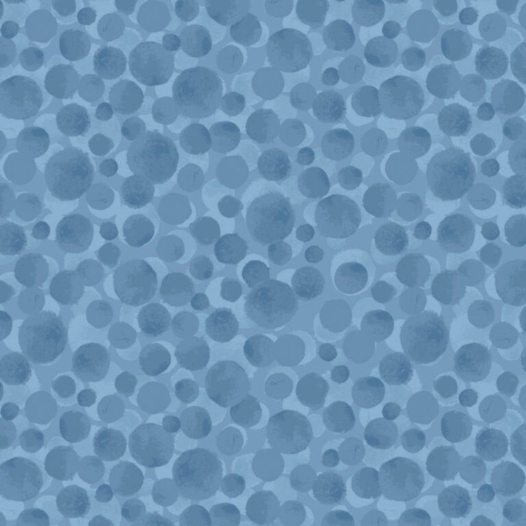 Bumbleberries by Lewis & Irene, Mid Blue