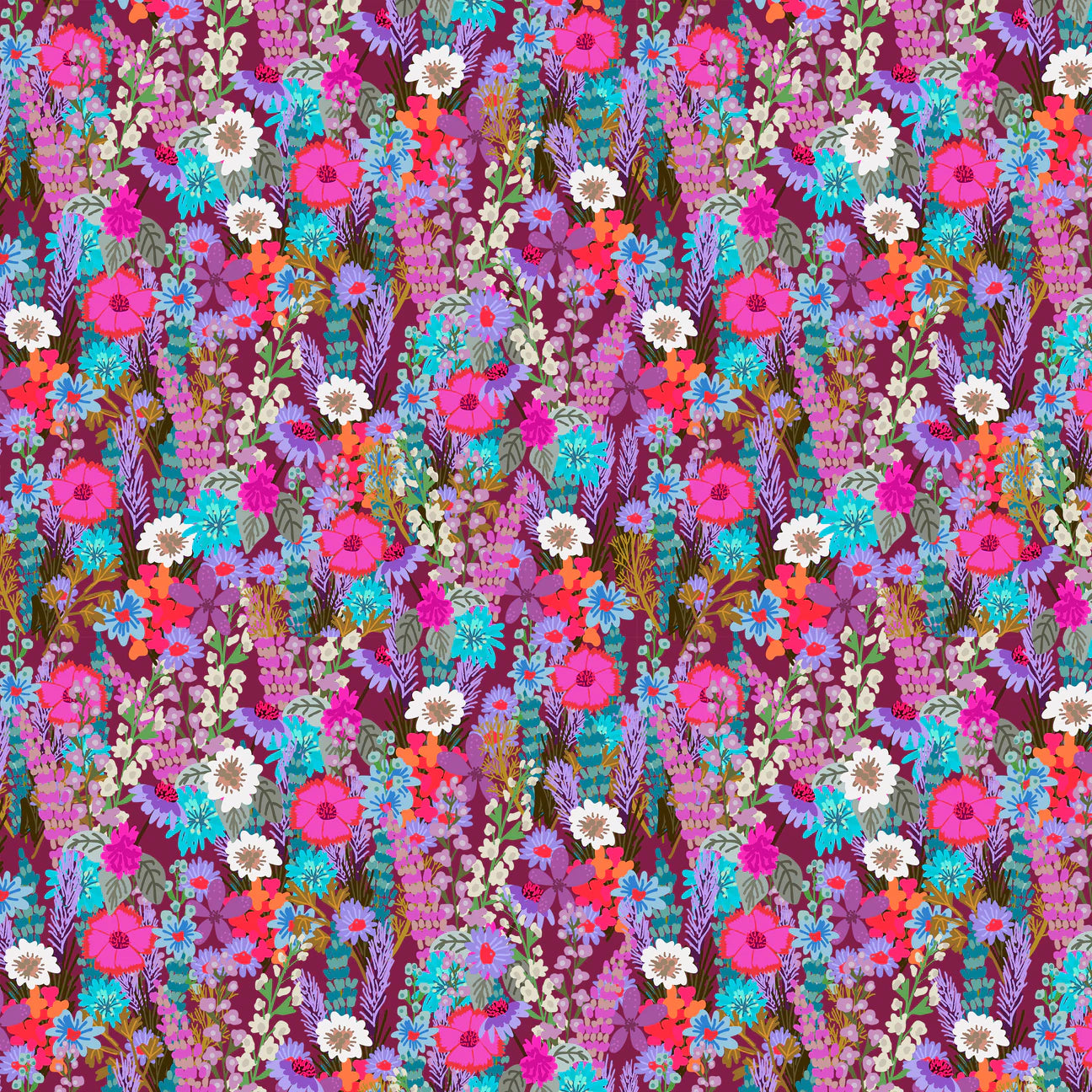 Floral Fiesta by Mia Charro for Free Spirit, Garden Glow, Multi