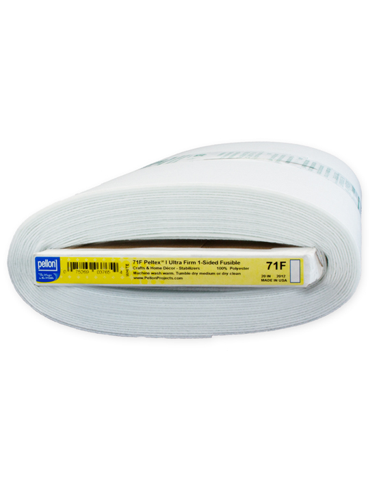 Pellon 71F Peltex I Ultra Firm, 1-Sided Fusible Stabilizer, 20" wide