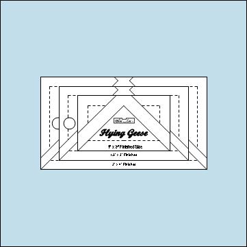 Bloc Loc Flying Geese Acrylic Ruler Set #6