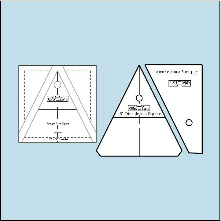 Bloc Loc Triangle in a Square 3" Set