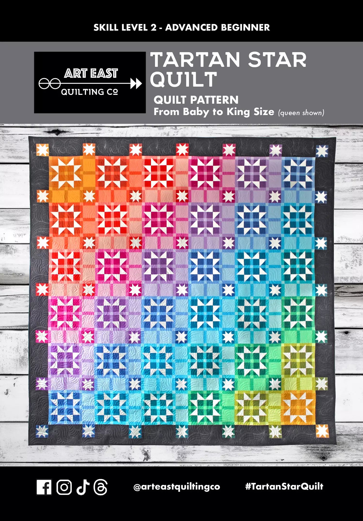 Art East Tartan Star Quilt Pattern