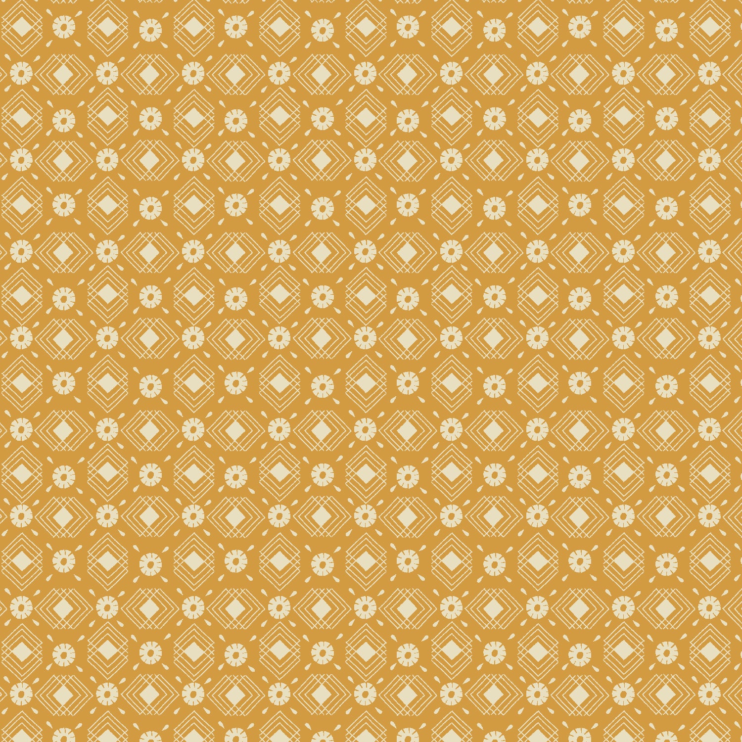 Riverbank by Ash Cascade for Cotton + Steel, Ripple, Mustard