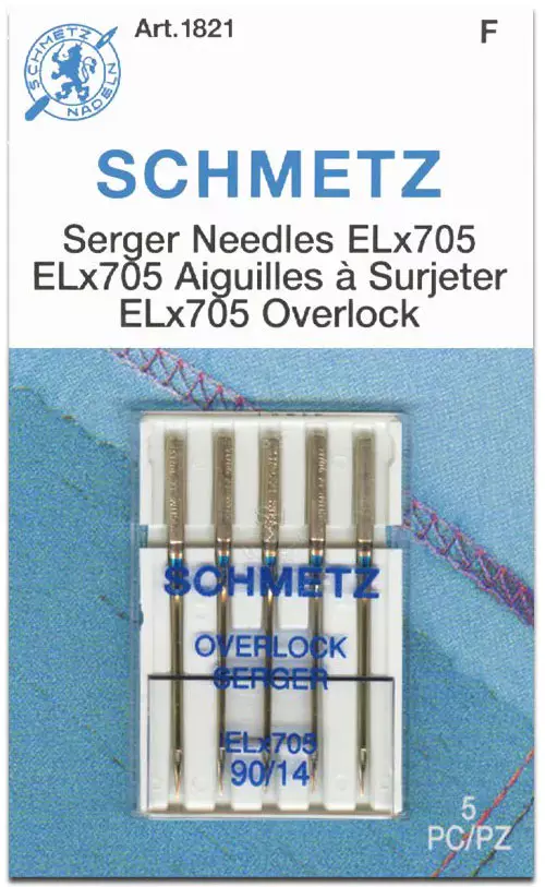 Schmetz Serger Needles, 5-pack, # 90/14 (ELx705)