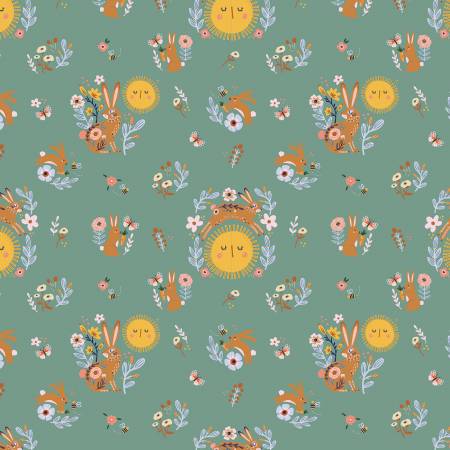 Hide & Seek by Mackenzie Elston, Sunny Bunnies Green