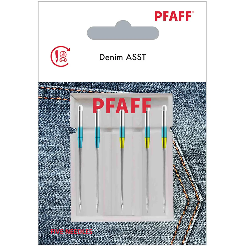 PFAFF Denim Needles Assorted Sizes 5-Pack
