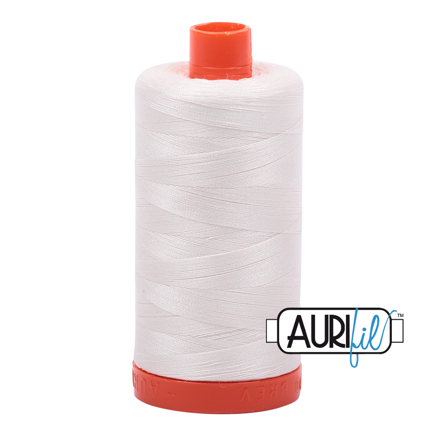 Aurifil 50 wt, 1422 yards, Chalk - 2026