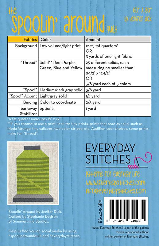 Spoolin Around Pattern by Everyday Stitches