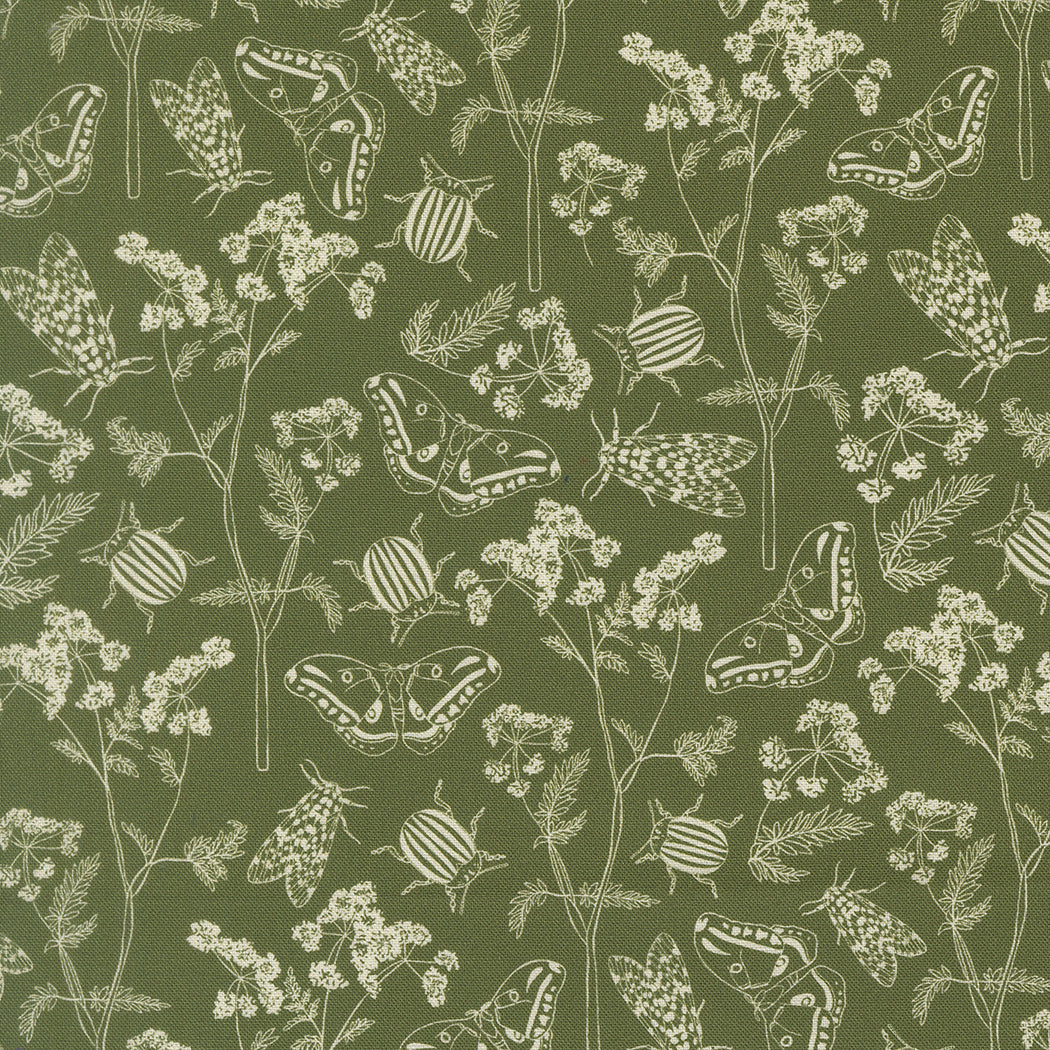 Petalush by Kiley's Quilt Room for Moda, Herb Garden, Moss