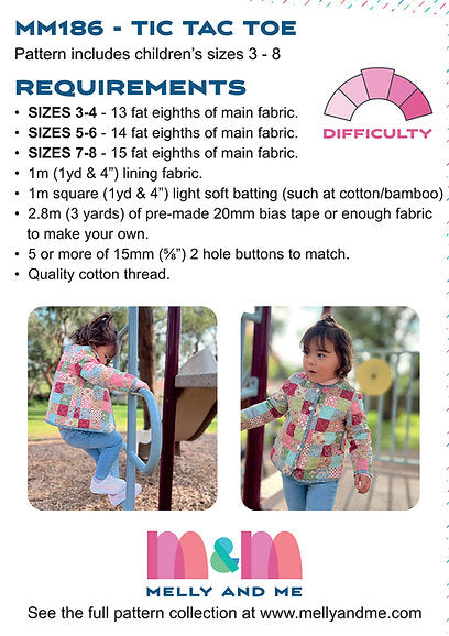 Tic Tac Toe Children's Patchwork Jacket by Melly & Me (size 3-8)
